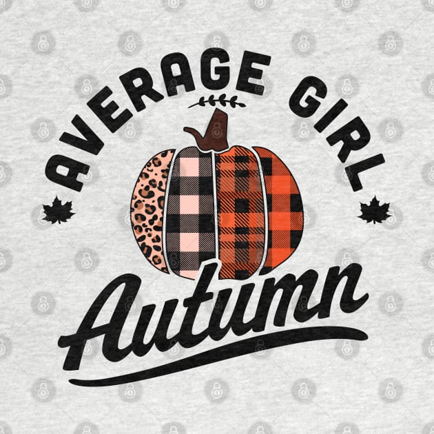 Average Girl Autumn - Fall Season - Leopard Plaid Pumpkin by OrangeMonkeyArt